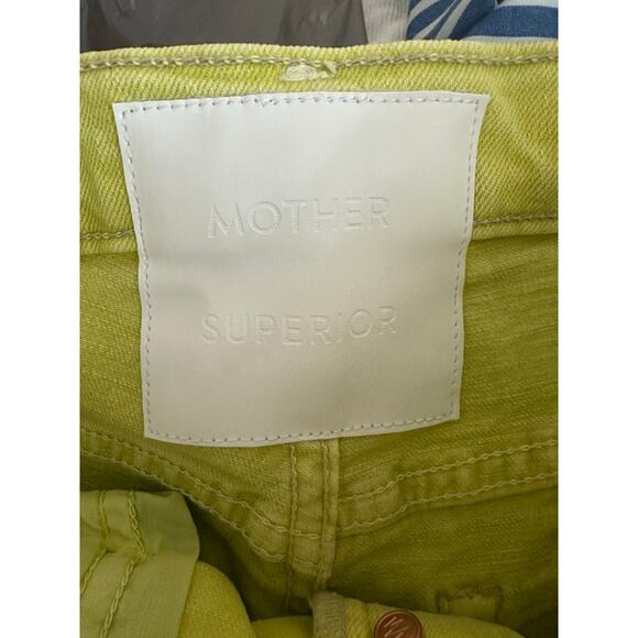 MOTHER The Tomcat Citron High Rise Straight Leg Denim Jeans Size 25 - Picture 7 of 10